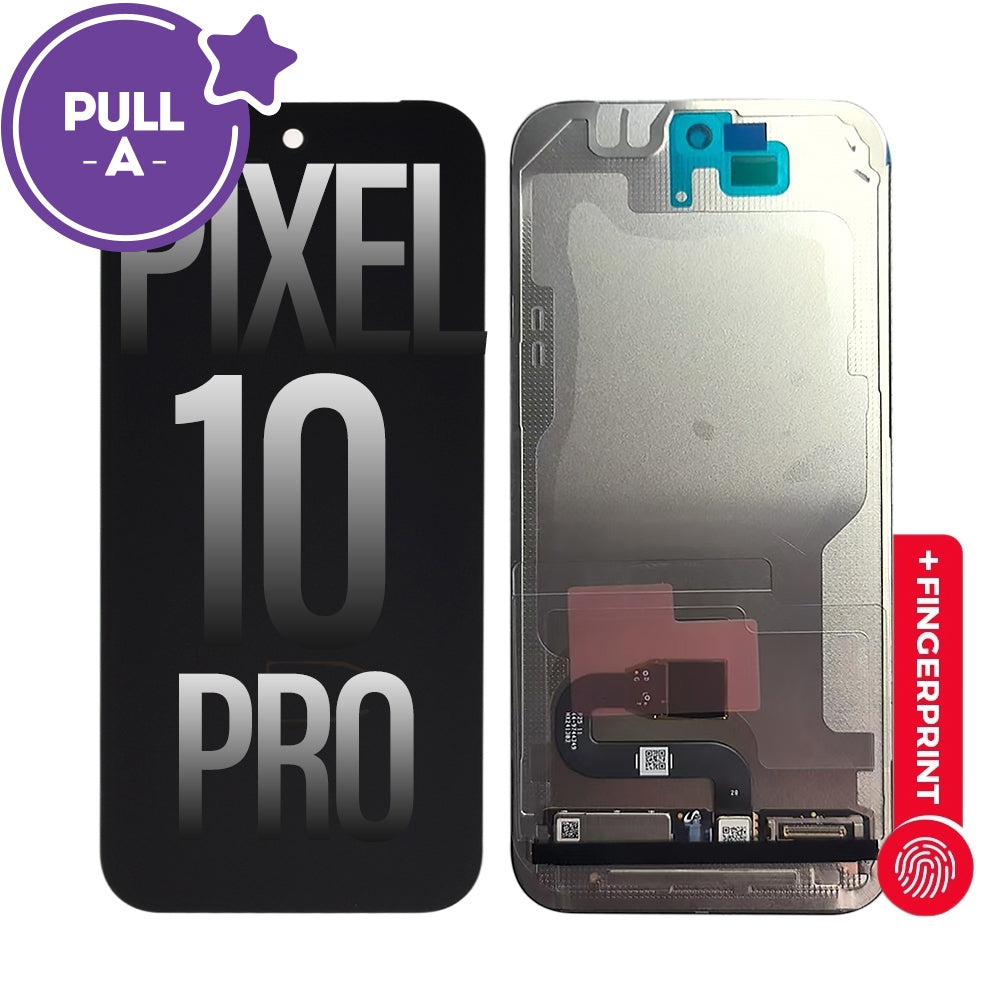 OLED Screen Digitizer with Bezel Frame and Fingerprint Sensor for Google Pixel 10 Pro (PULL-A)