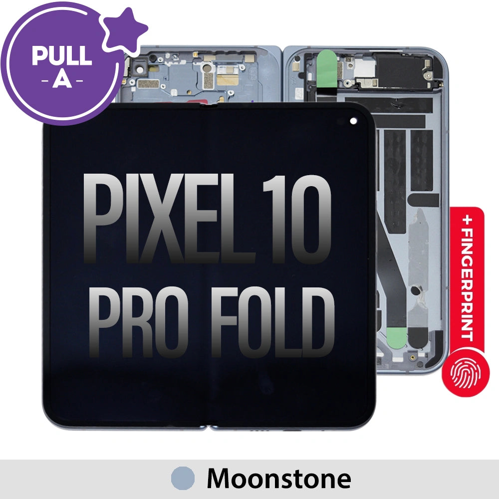 OLED Screen Digitizer Replacement With Frame and Fingerprint Sensor for Google Pixel 10 Pro Fold-Moonstone (PULL-A)