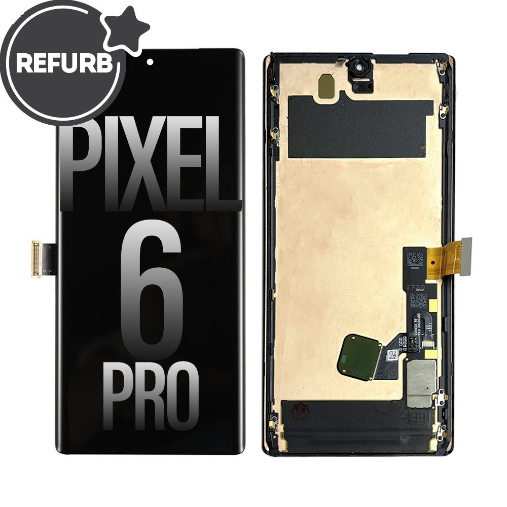FULL ORIGINAL OLED Screen Digitizer with Bezel Frame and Fingerprint Sensor for Google Pixel 6 Pro