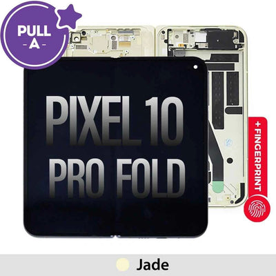 OLED Screen Digitizer Replacement With Frame and Fingerprint Sensor for Google Pixel 10 Pro Fold-Jade (PULL-A)