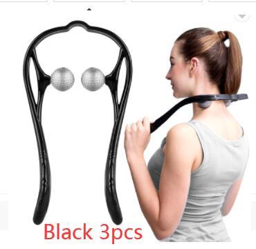 Plastic Pressure Point Therapy Neck Massageador Massagem Relieve Hand Roller Neck Massager For Neck Shoulder Trigger Point - MyMobile