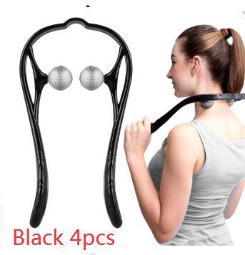 Plastic Pressure Point Therapy Neck Massageador Massagem Relieve Hand Roller Neck Massager For Neck Shoulder Trigger Point - MyMobile