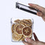 Plastic Transparent Kitchen Square Sealed Jar Household Grain Storage Box - MyMobile