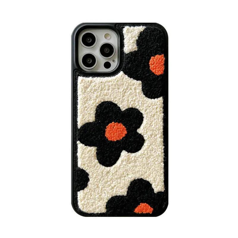 Plush Flowers Are Suitable For Ladies Autumn And Winter Mobile Phone Cases - MyMobile