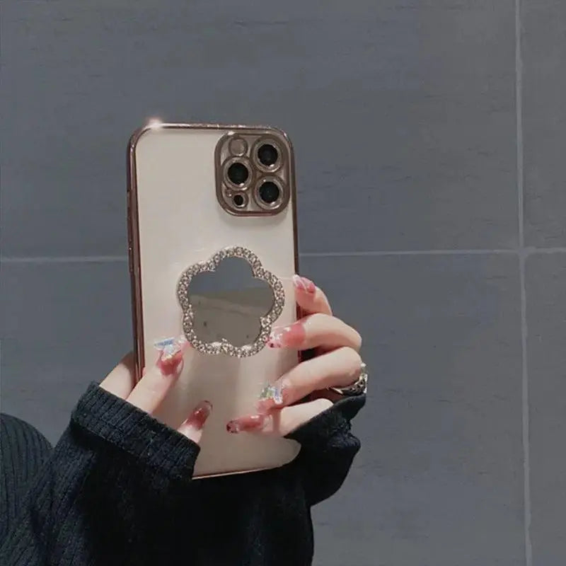 Precision Hole All - inclusive Mirror Rhinestone Phone Case - MyMobile