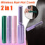 Professional Wireless Hair Straightener Curler Comb Fast Heating Negative Ion Straightening Curling Brush Hair Styling Tools - MyMobile