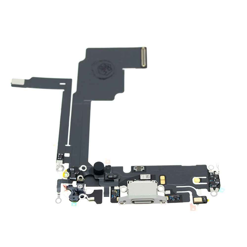 Charging Port for iPhone 15 Pro (PULL-A)-White Titanium