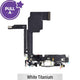 Charging Port for iPhone 15 Pro (PULL-A)-White Titanium
