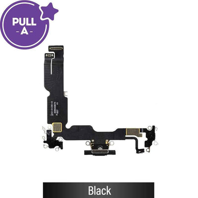 Charging Port for iPhone 15 Plus (PULL-A)-Black