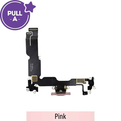 Charging Port for iPhone 15 Plus (PULL-A)-Pink
