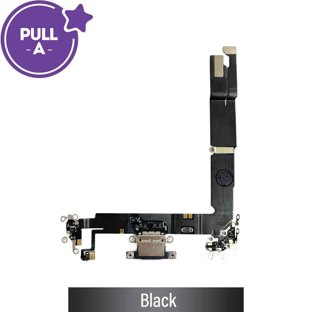 Charging Port for iPhone 16 Plus (PULL-A)-Black