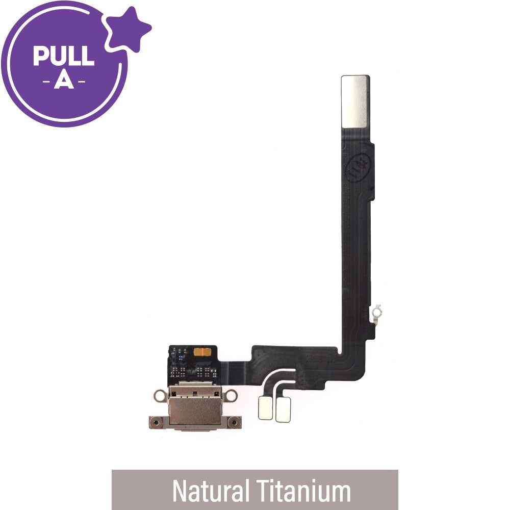 Charging Port for iPhone 16 Pro Max (PULL-A)-Natural Titanium