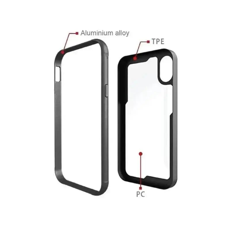 Pure Adventure Metal case 3m drop tested Iphone Xr 6.1 - Black - MyMobile