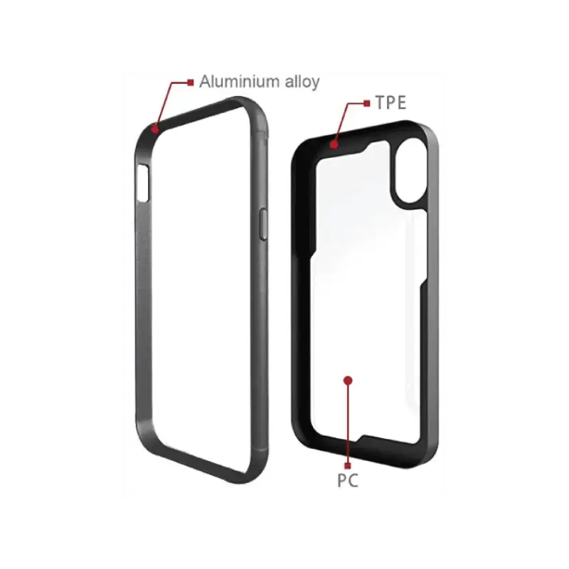 Pure Adventure Metal Case Iphone Plus 8 / 7 / 6 - Black - MyMobile