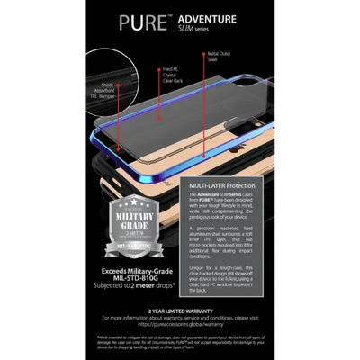 Pure Adventure Slim Metal case 2m drop tested Iphone 11 Pro 2019 5.8 - Shimmer - MyMobile