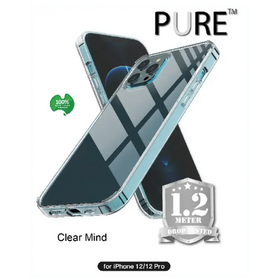 Pure Clear Mind - balanced Clear case 1.5m Drop test Iphone 12 / 12 Pro 6.1 - MyMobile