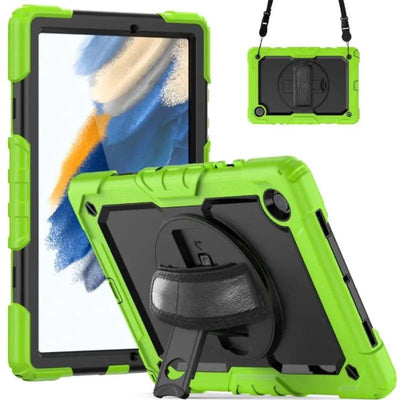 Pure Guardian 2 Case Samsung Tab A8 10.5 2021 - Green With Strap And In - build Screen Guard - MyMobile