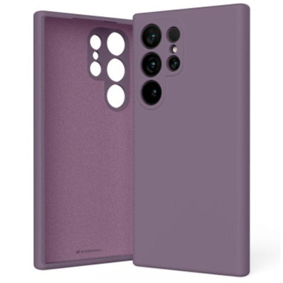 Mercury Silicone Cover Case for Samsung Galaxy S25 Ultra-Purple