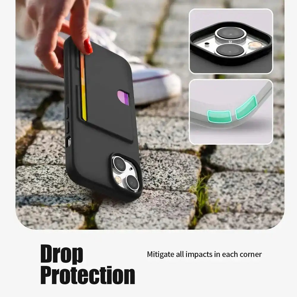 Mercury Goospery Rail 2 Card Holder Case Cover for iPhone 17 Pro Max Mercury