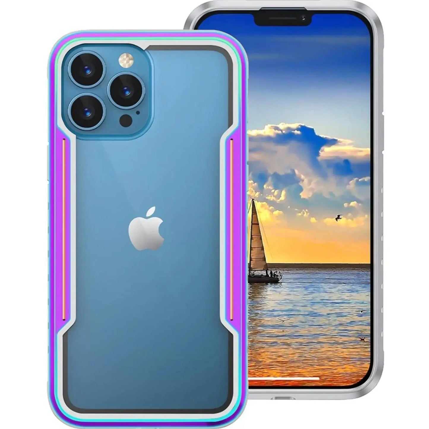 Re - Define Shield Shockproof Heavy Duty Armor Cover Case for iPhone 15 Plus Iridescent - MyMobile