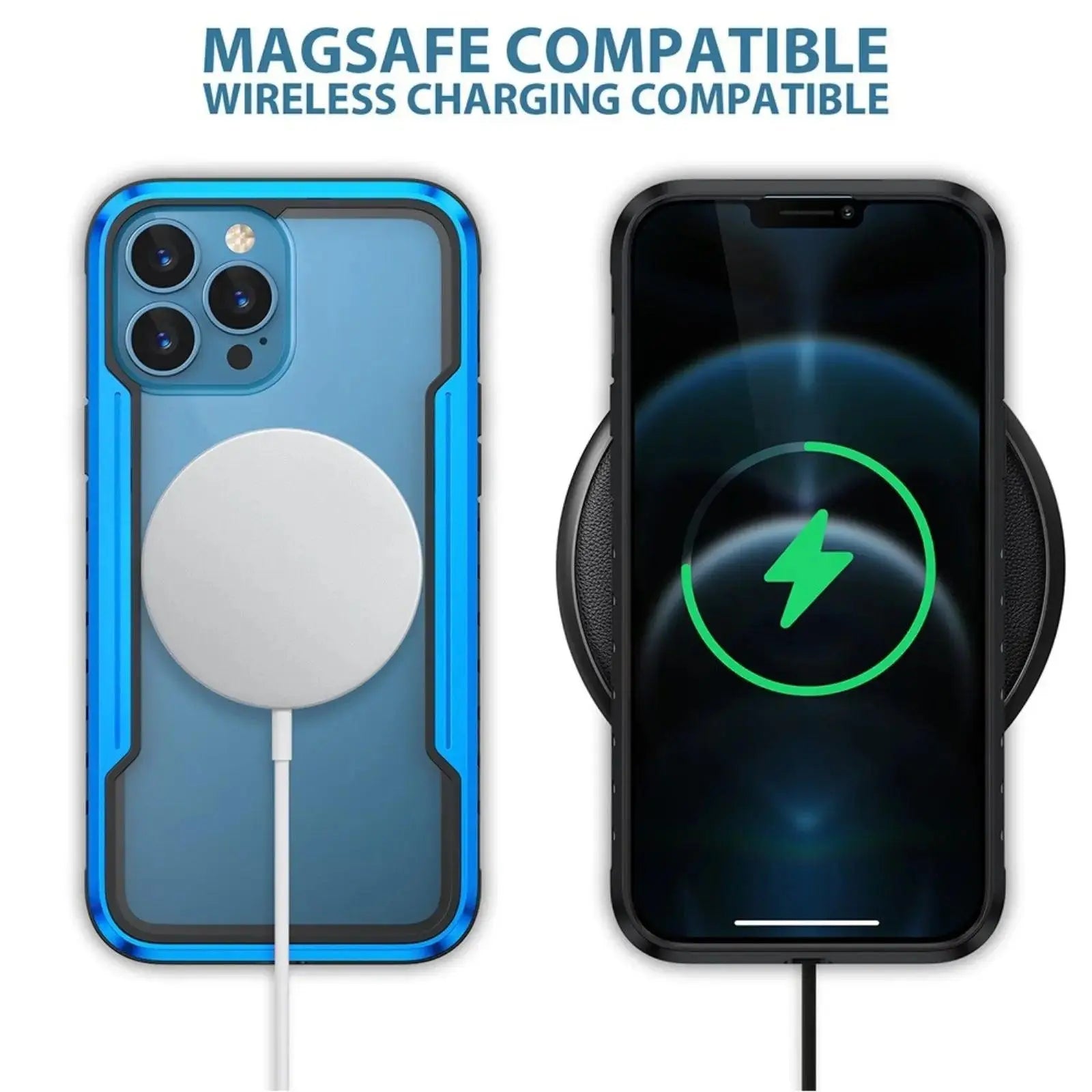 Re - Define Shield Shockproof Heavy Duty Armor Magesafe Cover Case for iPhone 15 Blue - MyMobile