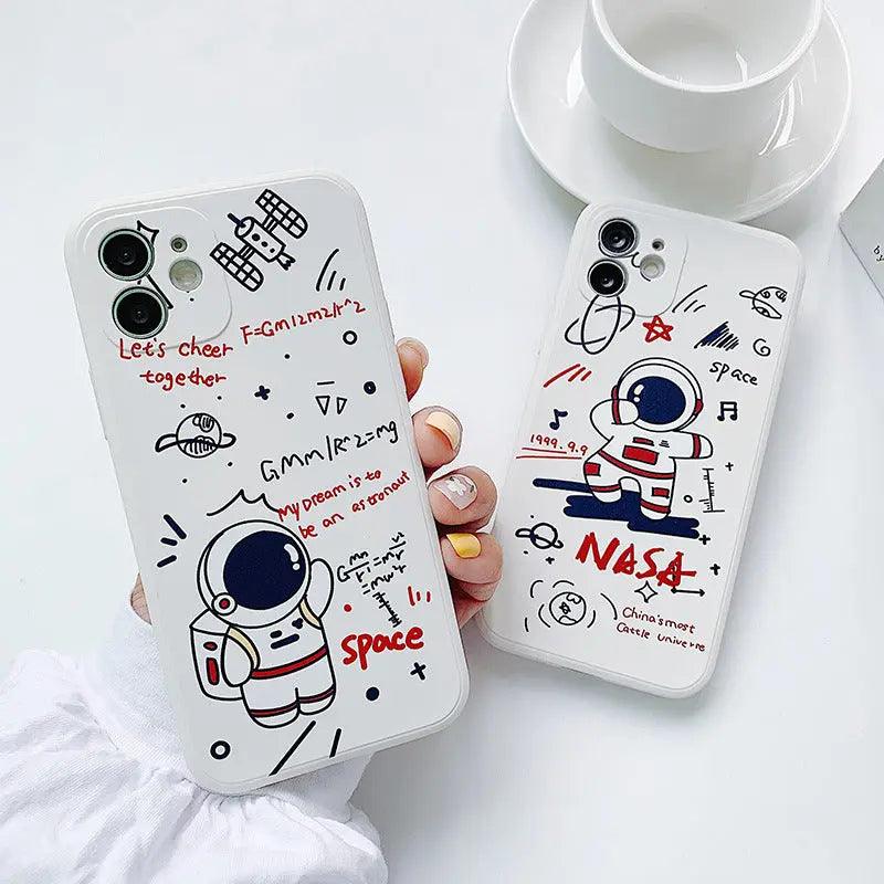 Rear Cover Type Cute Astronaut Mobile Phone Case - MyMobile