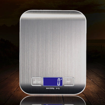 Rechargeable Flat Stainless Steel Kitchen Scale Electronic Scale Small Platform Scale - MyMobile