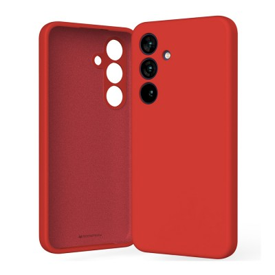 Mercury Silicone Cover Case for Samsung Galaxy S25-Red MyMobile