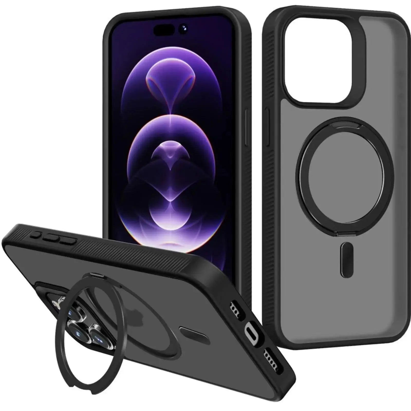 ReDefine 360Â° Rotation Stand Magnetic Matte Case for iPhone 15 - MyMobile