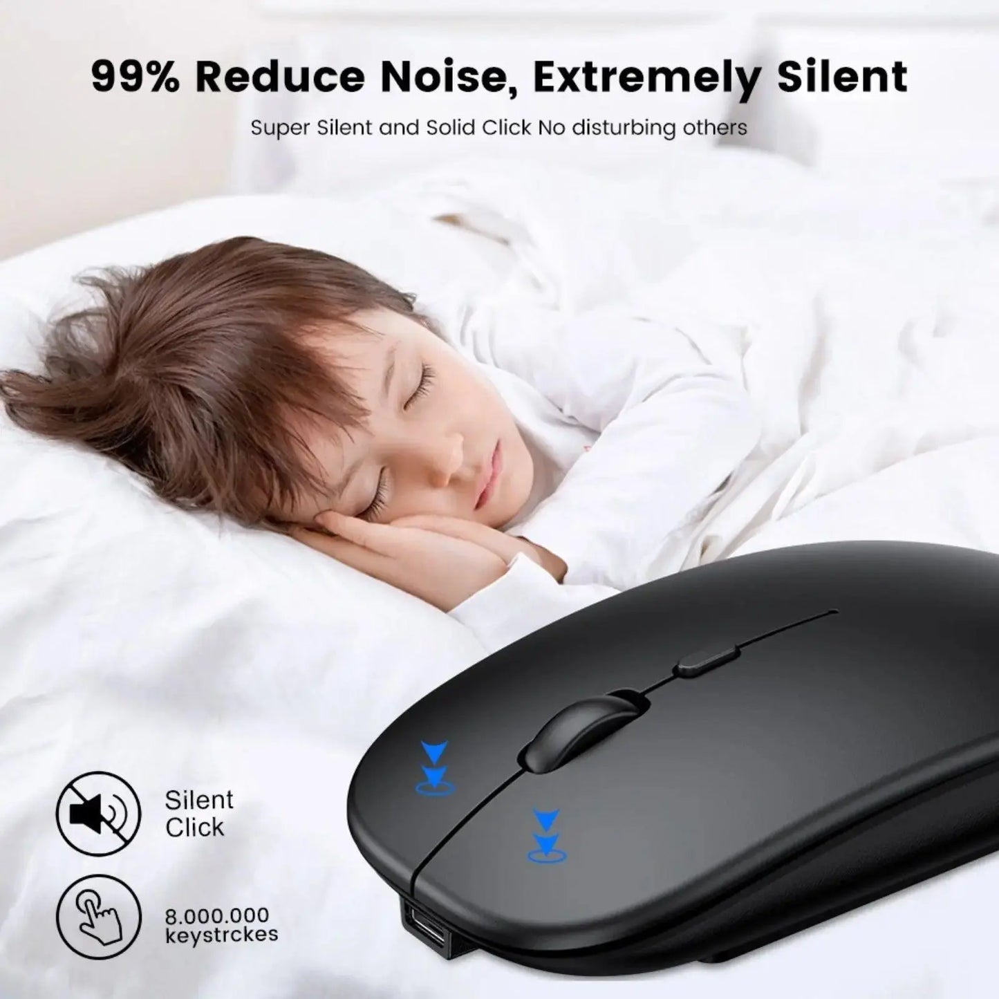 REDEFINE Bluetooth Wireless USB Mouse Silent Mouse - MyMobile