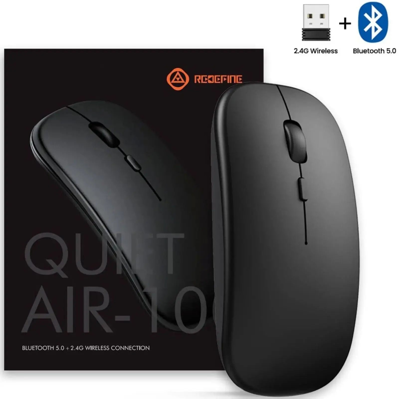 REDEFINE Bluetooth Wireless USB Mouse Silent Mouse - MyMobile