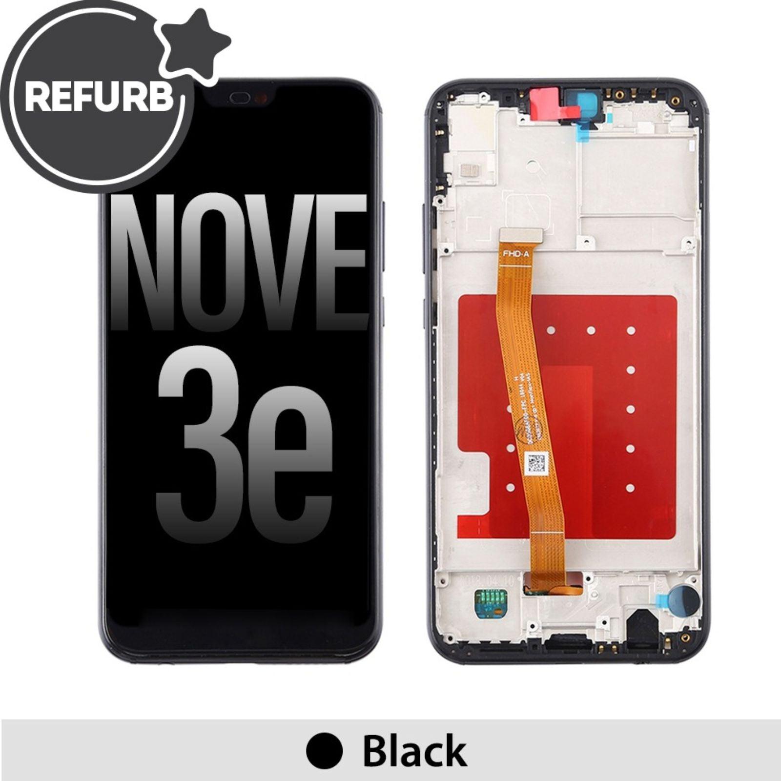 REFURB LCD Screen Repair for Huawei P20 Lite (Nova 3e) with Frame - Black - MyMobile