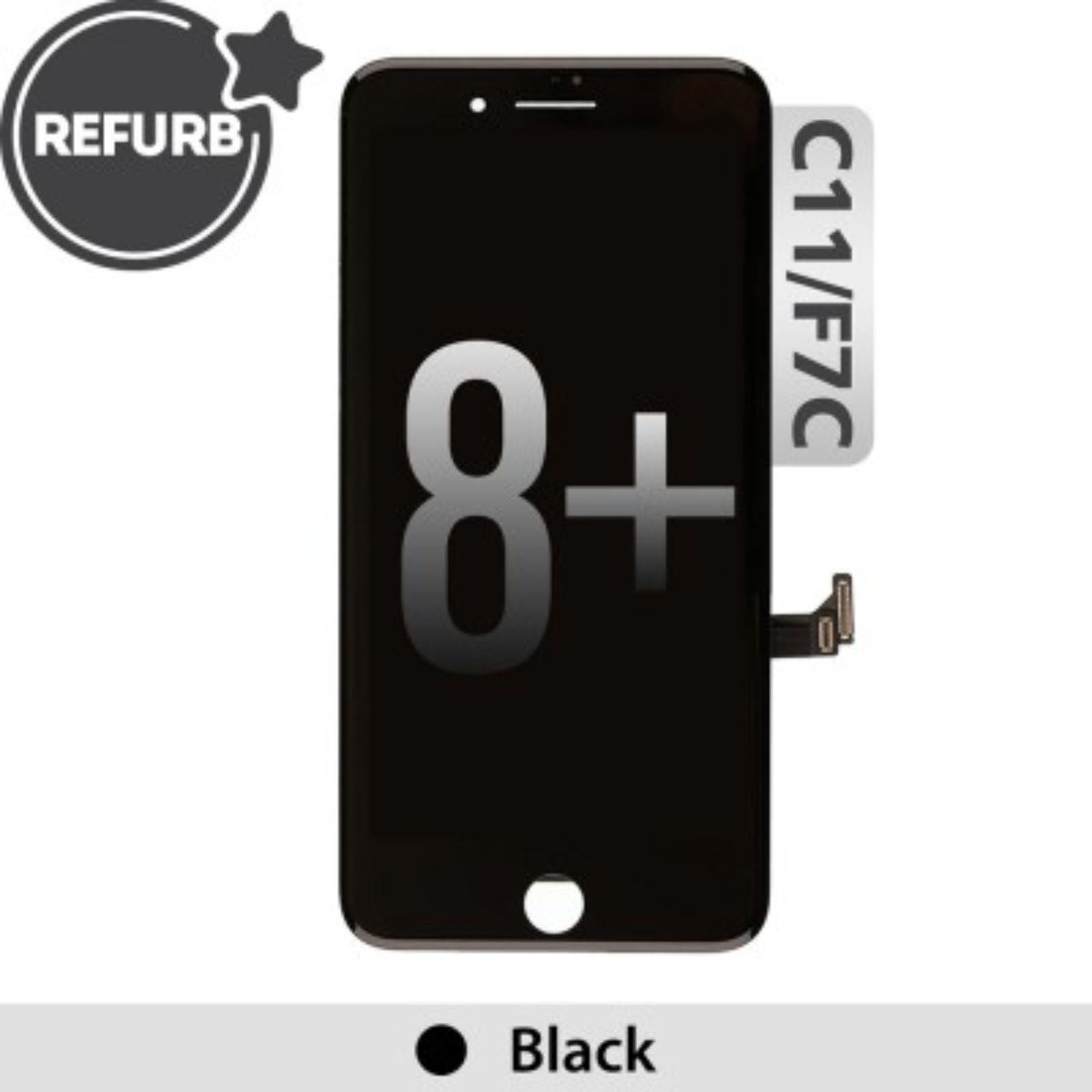 REFURB LCD Screen Repair for iPhone 8 Plus (Toshiba, C11 F7C) - Black - MyMobile