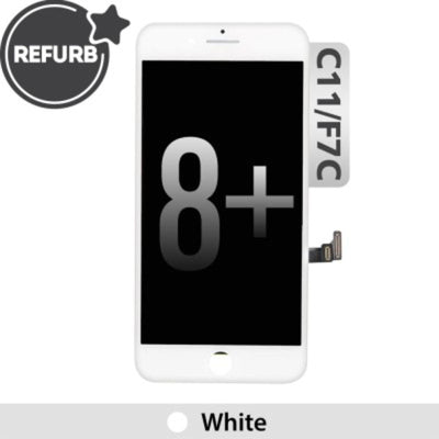 REFURB LCD Screen Repair for iPhone 8 Plus (Toshiba, C11 F7C) - White - MyMobile