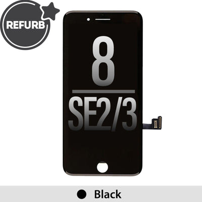 REFURB LCD Screen Repair for iPhone 8 SE (2020) SE (2022) - Black - MyMobile