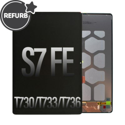 REFURB LCD Screen Repair for Samsung Galaxy Tab S7 FE T730 T733 T736B - Black - MyMobile