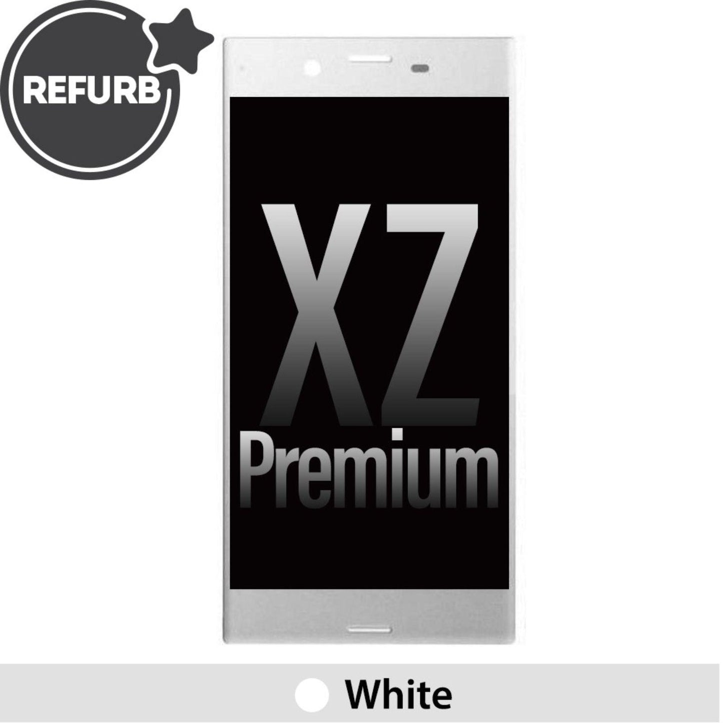 REFURB LCD Screen Repair for Sony Xperia XZ Premium G8141 G8142 with Frame - White - MyMobile