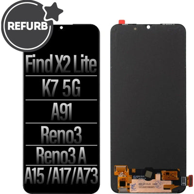 REFURB OLED Screen Digitizer Replacement for OPPO Find X2 Lite / K7 5G / A91 / Reno3 / Reno3 A / F15 / F17 / A73 (2020) - MyMobile