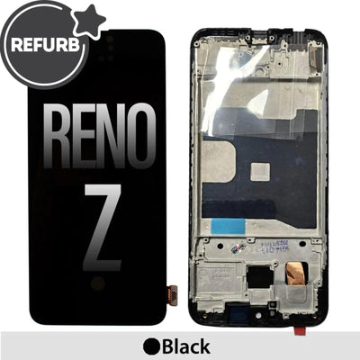 REFURB OLED Screen Replacement Digitizer With Frame For OPPO Reno Z - Black - MyMobile