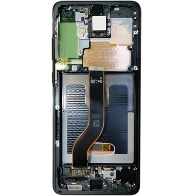 REFURB OLED Screen Replacement Digitizer With Frame For Samsung Galaxy S20 Plus G985 / G986 - Cosmic Black - MyMobile