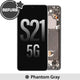 REFURB OLED Screen Replacement Digitizer With Frame For Samsung Galaxy S21 5G G991-Phantom Gray