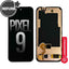 REFURB FULL ORIGINAL OLED Screen Digitizer with Bezel Frame and Fingerprint Sensor for Google Pixel 9-Black