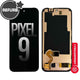 REFURB FULL ORIGINAL OLED Screen Digitizer with Bezel Frame and Fingerprint Sensor for Google Pixel 9-Black