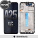 REFURB OLED Screen Replacement Digitizer with Frame for Samsung Galaxy A25 5G A256B-Brave Black