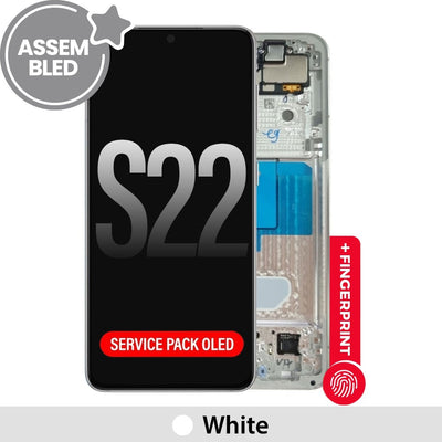 ASSEMBLED OLED Screen Replacement with Frame for Samsung Galaxy S22 5G S901B / S901E