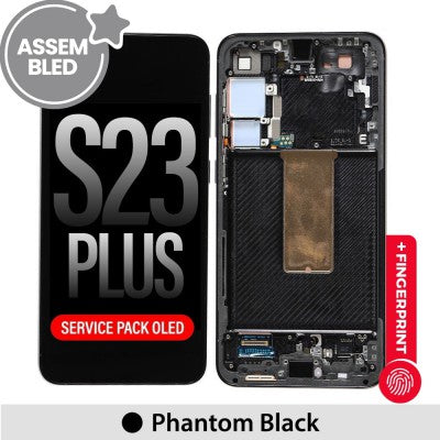 ASSEMBLED OLED Screen Replacement with Frame for Samsung Galaxy S23 Plus S916B