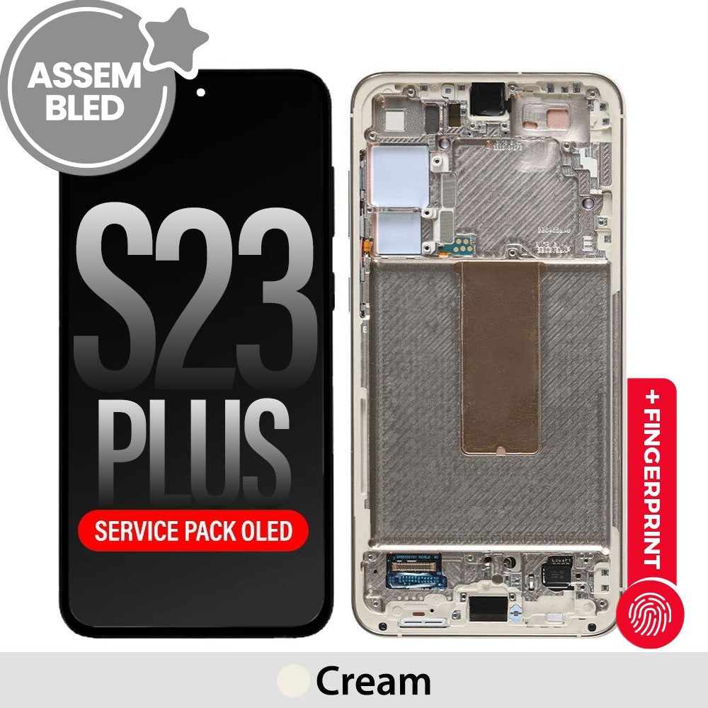 ASSEMBLED OLED Screen Replacement with Frame for Samsung Galaxy S23 Plus S916B