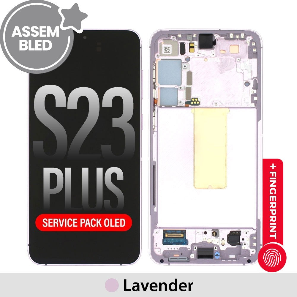 ASSEMBLED OLED Screen Replacement with Frame for Samsung Galaxy S23 Plus S916B