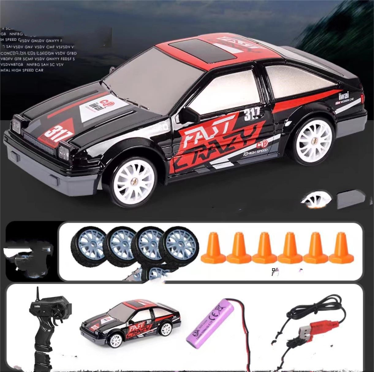 Remote Control GTR Model AE86 Vehicle Car RC Racing Car Toy For Children Christmas Gifts - MyMobile