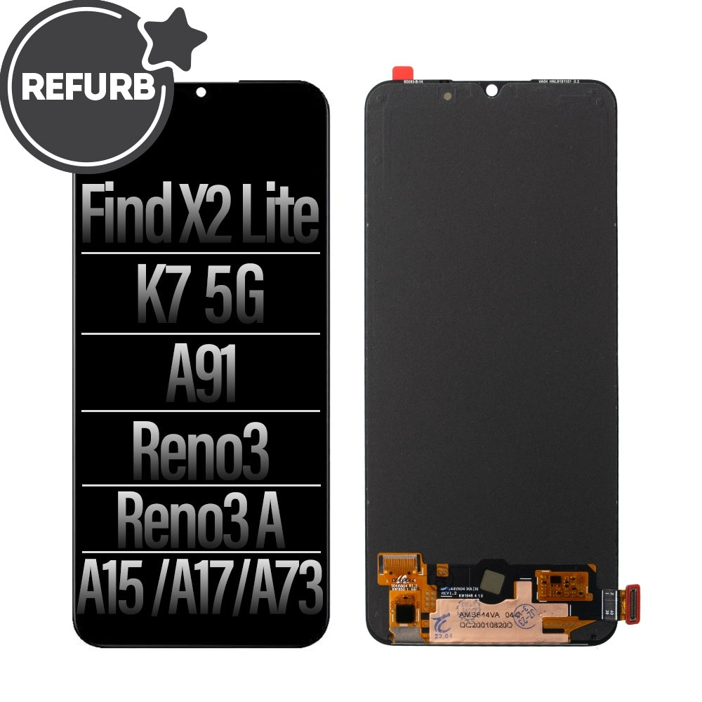 REFURB OLED Screen Digitizer Replacement for OPPO Find X2 Lite / K7 5G / A91 / Reno3 / Reno3 A / F15 / F17 / A73 (2020)